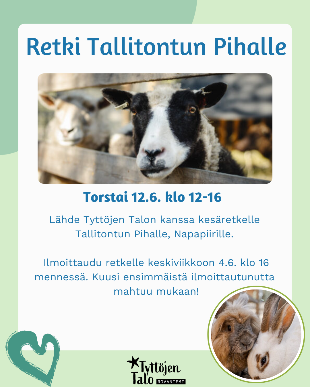 Retki Tallitontun Pihalle