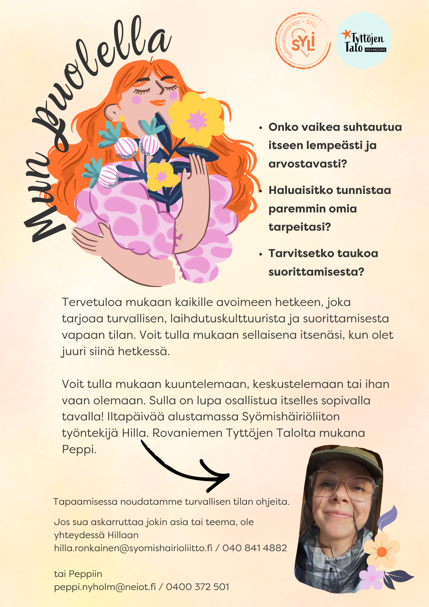 Syömishäiriöliiton vierailu 22.4. klo 16.30-18.30.